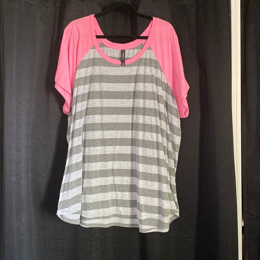 Striped Plus Size Shirt